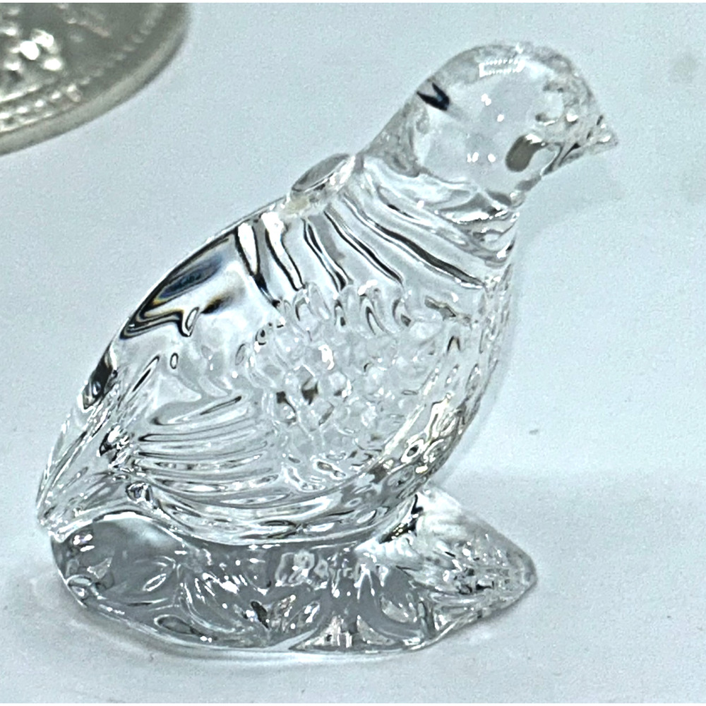 WATERFORD CRYSTAL 12 Days 1995 1st ED Partridge Christmas Ornament